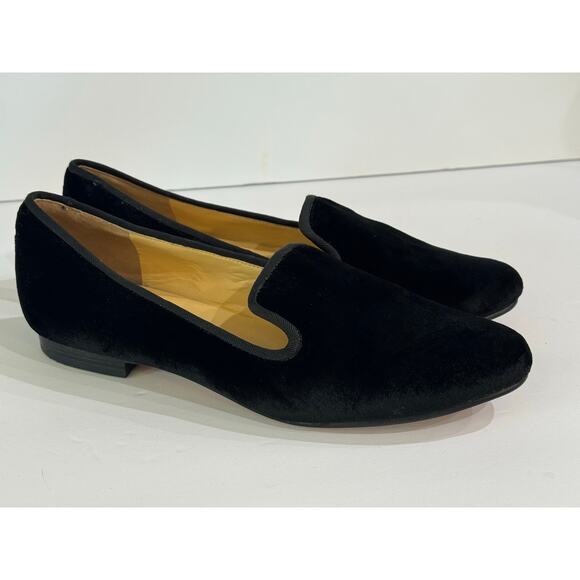 Cole Haan Black Velvet Flats Slip On Loafers Size 7.5 - Picture 11 of 11